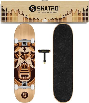 Скейтборд Skatro Pro 78,7 см для дорослих і дітей, повний комплект, для початківців, хлопчиків і дівчаток