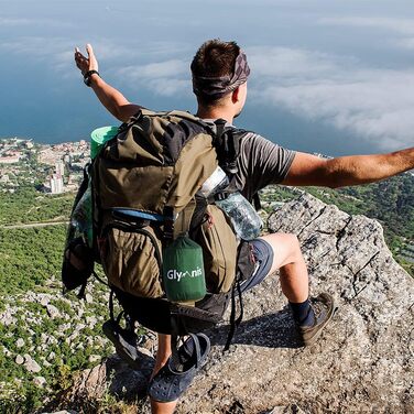Гамак Glymnis Ultraleicht Outdoor - легкий туристичний гамак для відпочинку на природі з тросами та карабінами (до 300 кг)