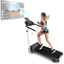 Бігова доріжка Bluefin Fitness Kick FIT складана для ходьби, домашнього та офісного використання, Walking Pad під стіл, сіра, 2023