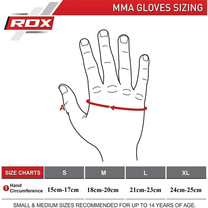 RDX рукавички для MMA, спарингів та бойових мистецтв, відкриті, вентильовані, для чоловіків і жінок