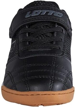 Дитячі спортивні кросівки Lotto Whizzer K для залу, чорні (Black Dk Grey), розмір 30 EU