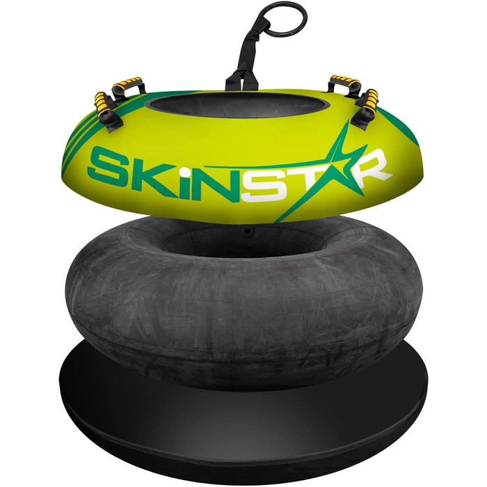 Надувні сани-коло SkinStar Snow Tube 100 см із ручками, зелений