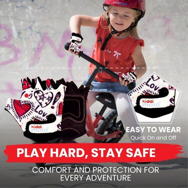 Дитячі велорукавички без пальців Kiddimoto для хлопчиків та дівчаток (S, 2-5 років)