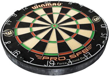 Дартборд Winmau PRO-SFB у комплекті з 2 наборами сталевих дротиків