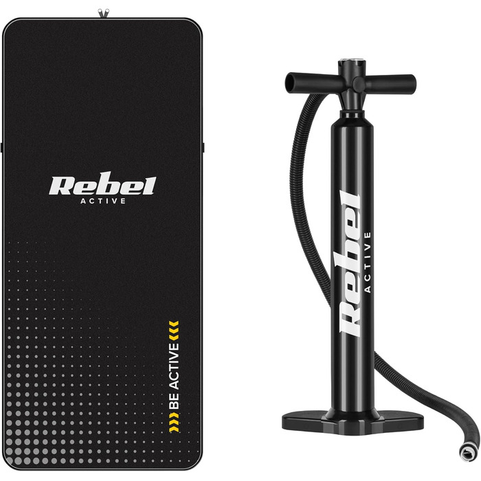 SUP дошка Rebel Electro Brett 350 см з насосом, веслом та рюкзаком (RBA-4501-BL) - надувна, Drop-Stitch