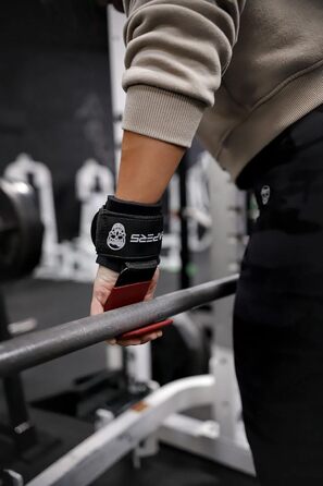 Підтримуючі манжети для важкої атлетики Gymreapers (пара), міцні ремені на зап'ястя для підтримки хватки, для підтягувань, шрагів - фітнес рукавички для чоловіків та жінок