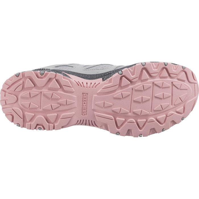 Кросівки Skechers 38 EU сірі зі шкіри та сітчастої тканини, рожева окантовка