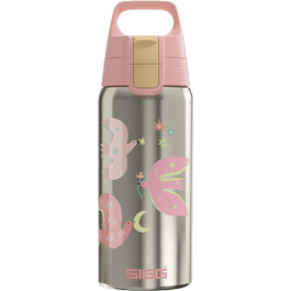 Термос-пляшка SIGG Shield ONE для дітей, ізольована, для газованих напоїв, герметична, легка, без BPA, 0,5 л, Fly Away