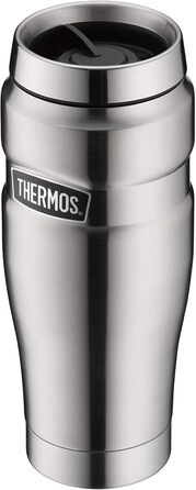 Термос і термочашка THERMOS Stainless King, нержавіюча сталь, 1,2 л + 470 мл, ізольовані, герметичні, для кави, підходять для посудомийки