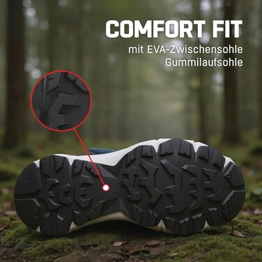 Дитячі трекінгові черевики Alpina Breeze Jr Mid – водонепроникні, з мембраною Alpitex та антиковзкою підошвою, розміри 36-39