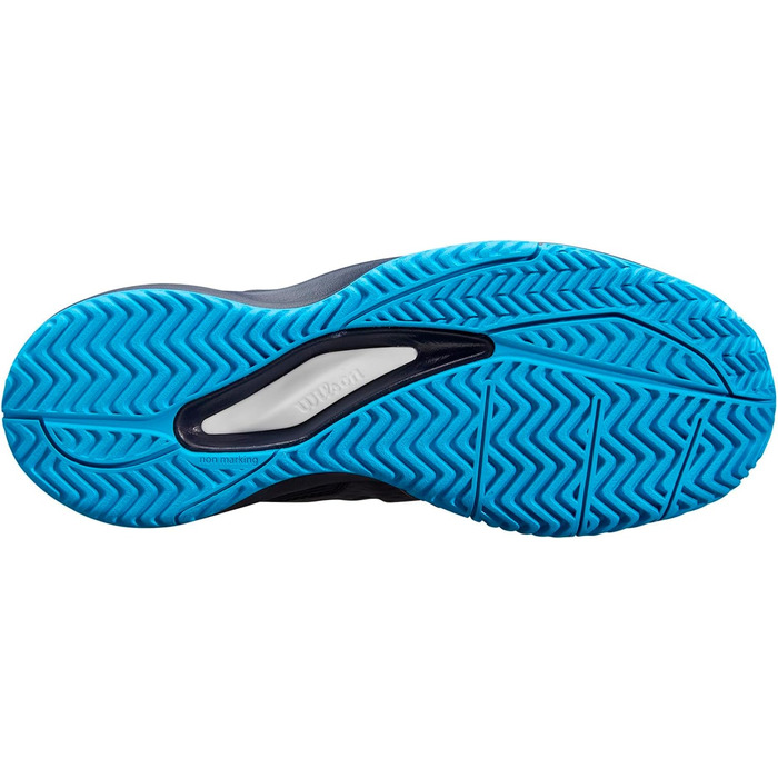 Тенісне взуття Wilson Rush Pro Ace для дітей (38 EU, Navy Blazer White Atomic Blue)