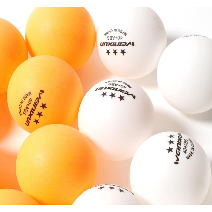 20 тенісних м'ячів для настільного тенісу, поліуретан 40+ якість, різні кольори, тренувальні м'ячі, високоякісні ABS-м'ячі, надзвичайно міцні для внутрішніх та зовнішніх столів для пінг-понгу, змагання та гри. 10 шт. білих + 10 шт. жовтих