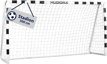 Футбольні ворота HUDORA Stadion для дітей і дорослих, стійкі, для вулиці, з дрібною сіткою, для дому, тренувань і відпочинку