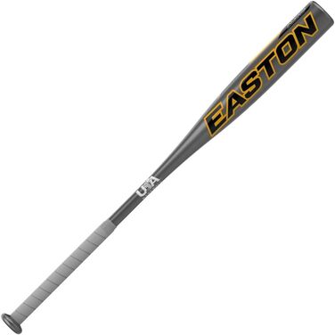 Дитяча бейсбольна бита Easton Havoc MLB, 29''/19oz, алюмінієва, сірий/помаранчевий, сертифікат USA, 2 ¼ дюйма