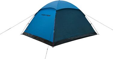 Купол намет High Peak Monodome XL, 4 особи, намет-іглу, для кемпінгу та фестивалів, з тент-ящиком, блакитний/сірий