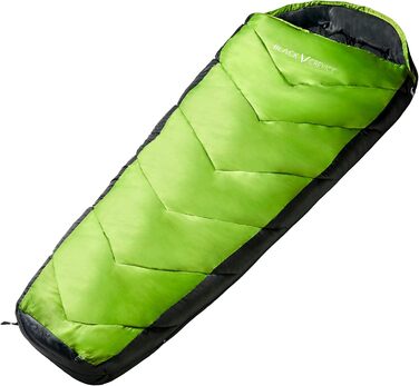Дитячий спальний мішок Black Crevice для кемпінгу та подорожей (зелений)