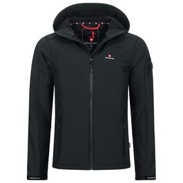 Чоловіча куртка Softshell Höhenhorn Altus Outdoor — водовідштовхуюча функціональна куртка, колір Midnight-Black, розмір L