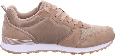Кросівки Skechers OG 85-Goldn Gurl жіночі, бежевий замша та нейлон з рожевим золотим оздобленням, розмір 40 EU