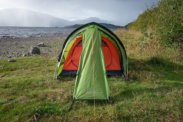 Намет Vango Hydra 200 для 2 осіб: піший туризм, трекінг, кемпінг, водонепроникність 5000 мм, алюмінієві дуги, колір Pine