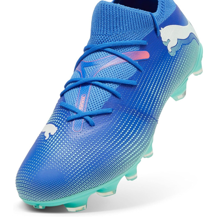 Кросівки футбольні PUMA Future 7 Match Fg/Ag, 42.5 EU, Bluemazing/Puma White/Electric Peppermint