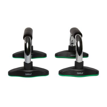 Ручки для віджимань TOOLZ Chrome Push Up Grips – допомога для віджимань вдома та на вулиці, антиковзкий хват