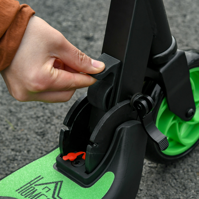 HOMCOM E-Scooter Електричний скутер 120 Вт Двигун 6 км Радіус дії Максимальна 8 км/год Електричний скутер Навантаження до 50 кг, E Скутер від 6 років і старше Зелений+Білий | Аосом