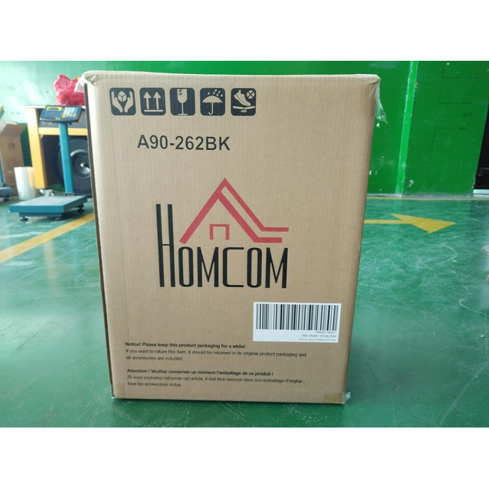 Міні степпер HOMCOM для дому, протиковзкий апарат Up-Down з LCD-дисплеєм, велика педаль, сталь, чорний