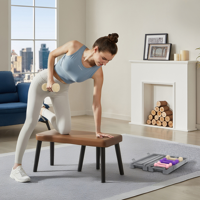 Набір гантелей HOMCOM 6 шт. у кейсі, з регульованою вагою 0,5 кг, 1 кг, 1,5 кг – ідеально для дому та спортзалу