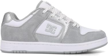 DC Shoes Manteca 4 - жіночі шкіряні черевики (40 EU, сірий/сірий/білий)