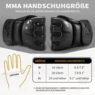 Професійні рукавички для MMA та боксу, унісекс, для мішка, тренувань, Муай Тай, кікбоксингу, з посиленою амортизацією