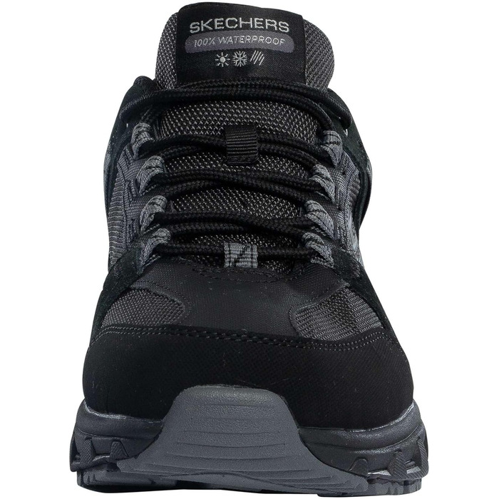Чоловічі кросівки Skechers Oak Canyon Consistent Winne Hands Free Slip-in, чорний замш, сині вставки