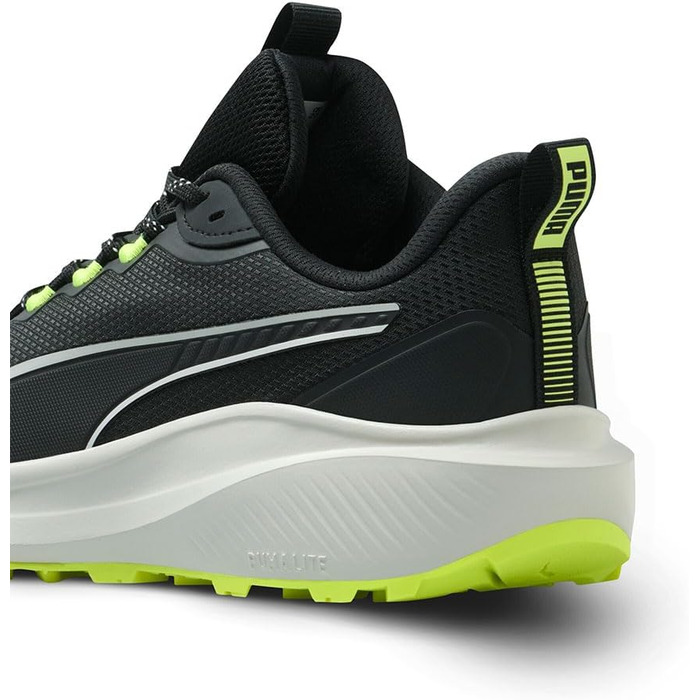 Кросівки Puma Skyrocket Lite Trail для бігу по вулицях (38.5 EU, Puma Black Feather Gray Yellow Alert)