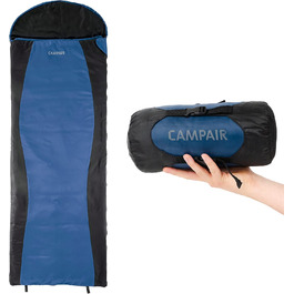 Спальний мішок CampAir Deckenschlafsack блакитного кольору з компресійним мішком