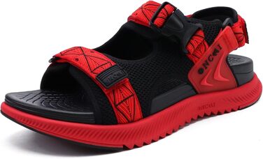 Чоловічі сандалії ONCAI Wandersandalen - сітка, літо, пляж, водний спорт, трекінг. Матеріал: сітка, регульовані ремінці, розмір EU 49, червоний колір