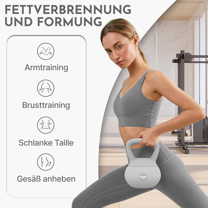 NEOLYMP Soft Kettlebell: М'яка гантеля для фітнесу з регулюванням ваги 2-12 кг. Безшумна, з амортизацією, з ергономічною ручкою. Ідеальна для дому.