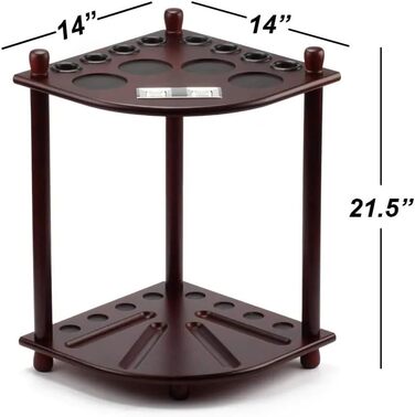 Підставка для більярдних київ з лічильником очок на 8 київ та кулі (махагоні)