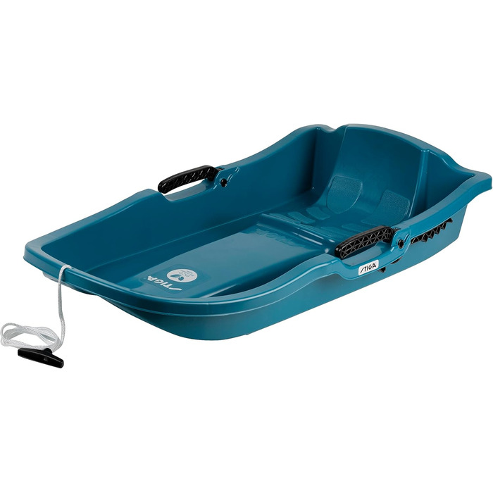 Санки дитячі STIGA Pacer Bio з гальмом, біопластик, Mono Aqua