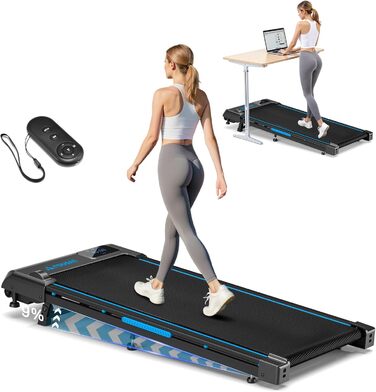 Walking Pad FOUSAE: Бігова доріжка для дому з регулюванням нахилу до 9%, потужність 2.5HP, LED-дисплей, керування з пульта та через додаток, подвійне амортизація, до 150 кг