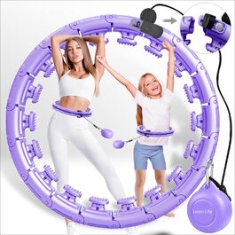 Розумний обважнений хулахуп Leann Life U1-30, 142 см, з магнітною застібкою для схуднення, для дітей та дорослих, для дому, інфініті-обруч великого розміру