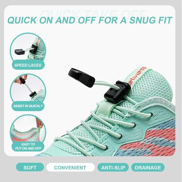 Водні черевики Mabove для чоловіків та жінок. Швидка сушка, серфінг, плавання, аквашузи, басейн, розмір 42 EU, колір: місячний зелений