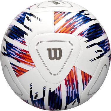 Футбольний м'яч Wilson NCAA Vivido Replica №5, біло-оранжево-фіолетовий