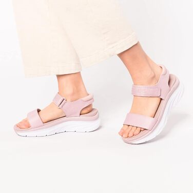 Сандли Skechers D'Lux Walker New Block для жінок (35 EU, Blush Mesh)