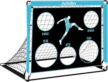 Ворота для футболу Jubilin, 3 режими, для саду, дитячі, розкладні, з 6 мішенями, сумка, 120 x 90 x 90 см, поліестер