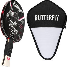 Професійна ракетка для настільного тенісу Butterfly Timo Boll SG99 з чохлом, ITTF сертифікований накладкою Wakaba, анатомічна ручка smart.Grip, для тактичних гравців