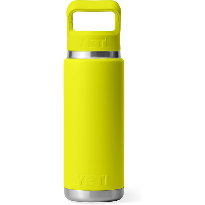 Термобутилка YETI Rambler C з трубочкою, нержавіюча сталь, ізольована, 769 мл, жовта