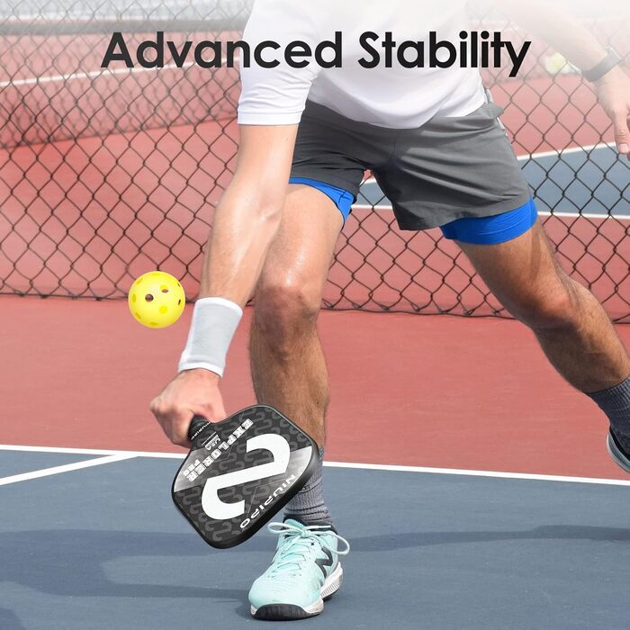 Набір піклбол-ракетки Niupipo Explorer Pro: Графіт, USAPA, Поліпропіленовий сердечник, Зручна ручка, Сумка