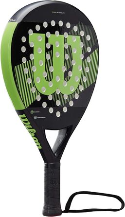 Падeль-ракетка Wilson Blade Elite, скловолокно/EVA, 365 г, чорний/зелений, WR033011U2