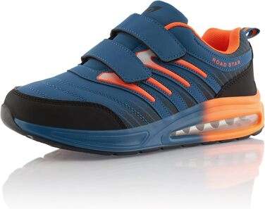 Кросівки для бігу жіночі та чоловічі з амортизацією, спортивні, легкі, темно-синій, помаранчевий (43 EU)