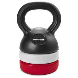Регульований гантель-гиря Perfect Adjustable Kettlebell для фітнесу, 7 ваг, 26x14 см, багато кольорів