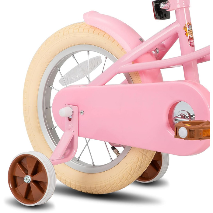 Дитяче велосипед Stitch 16 дюймів рожевий з кошиком та підставкою (3-11 років)